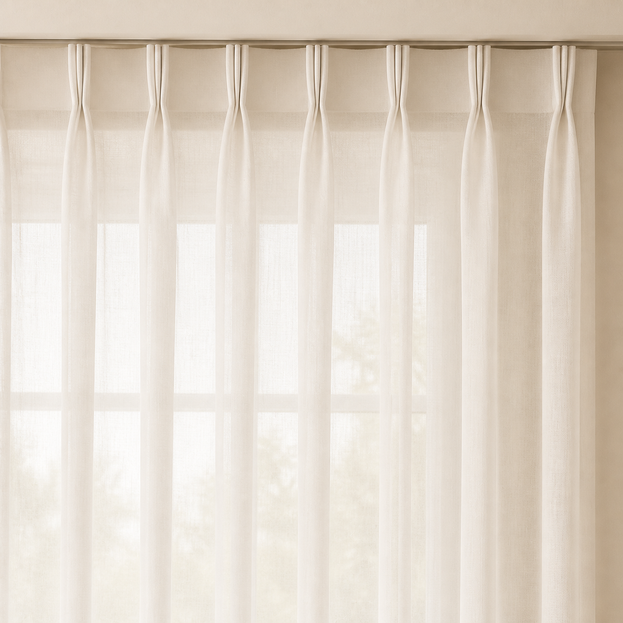 Sheer Triple Pinch Pleat Curtains
