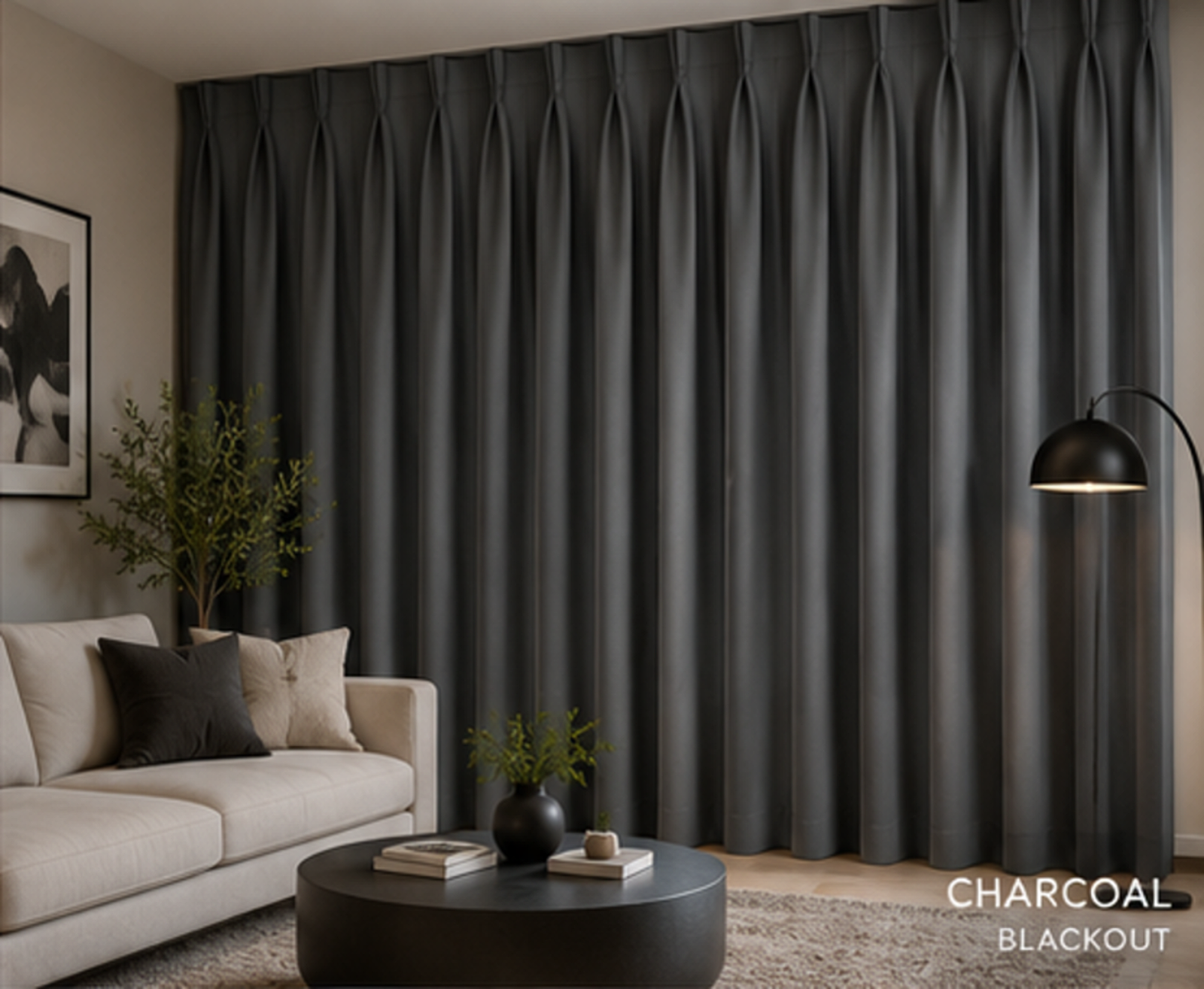 Blackout Triple Pinch Pleat Curtains