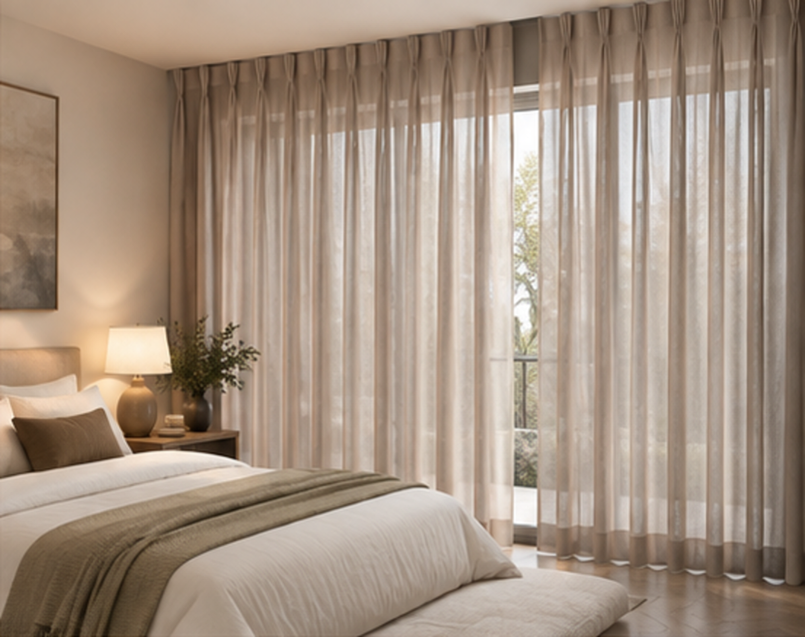 Sheer Triple Pinch Pleat Curtains